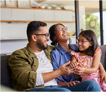 image of family happy at home